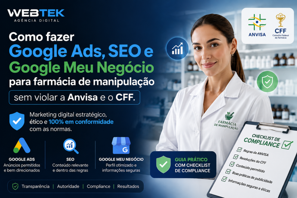 Marketing Digital para Farmácia de Manipulação: Como Aparecer no Google sem Violar as Normas da Anvisa e do CFF